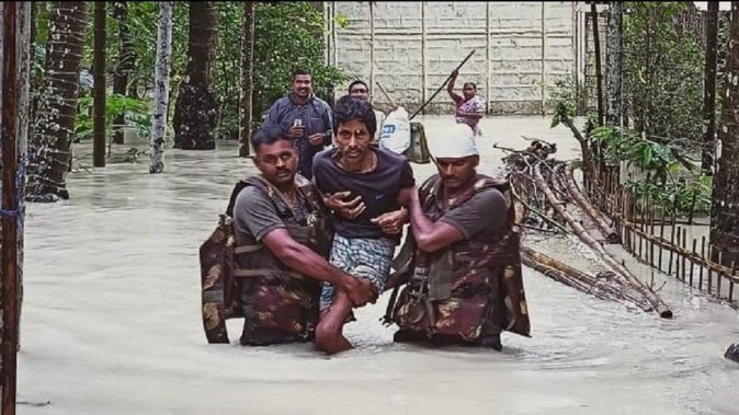 असम और त्रिपुरा में बाढ़ से हाहाकार, अब तक 55 लोगों की मौत