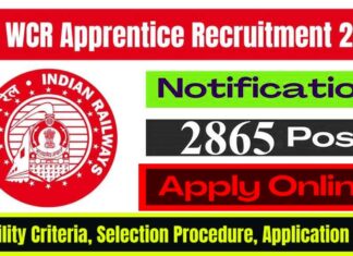 RRC WCR Apprentice Recruitment 2025: Apply Online